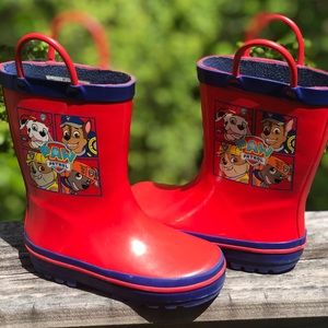 Paw Patrol Rainboots-Size 7/8 toddler